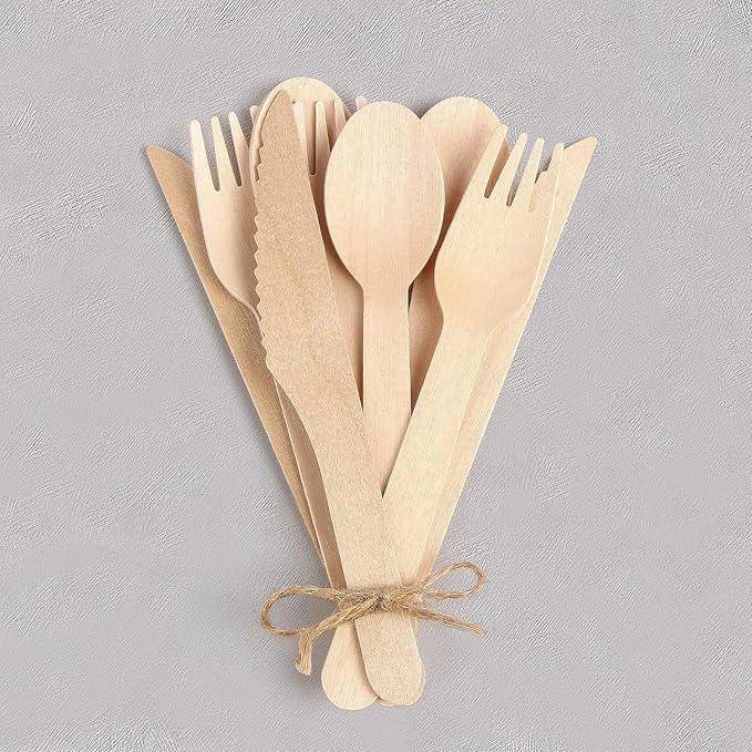 Forks, 500 Count Biodegradable Wood Forks for Parties and Picnics