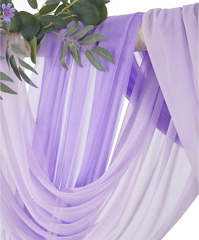 Artificial Flowers Kit for Wedding Arch, Lilac Silk Roses, 2 Pieces