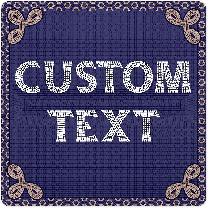 Custom Sign, Custom Street Sign, 11 Font Colors, 13 Font Styles, 4 Hole Options, 22 Sizes, 12x12 Inches, Rust Free DiBound, Fade Resistant, Made in USA by My Sign Center (Fauxsaic 1)
