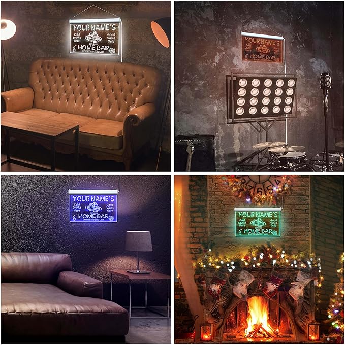 ADVPRO Personalized Your Name Custom Home Bar Beer Established Year Single Color LED Neon Sign 16 x 12 Inches st4s43-p11-tm-o