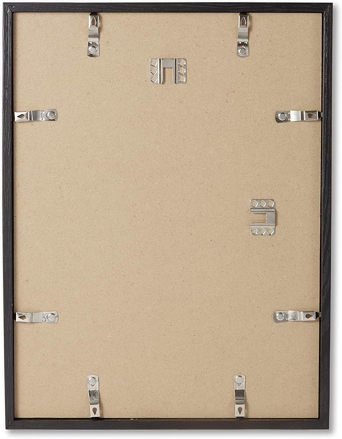 Opposite Wall - 11x17 in - Black Solid Oak Wood Picture Frame - Lightweight, Versatile & Shatterproof - Wall Hanging Poster or Photo Frame - Wall Decor for Office, Gallery & Home