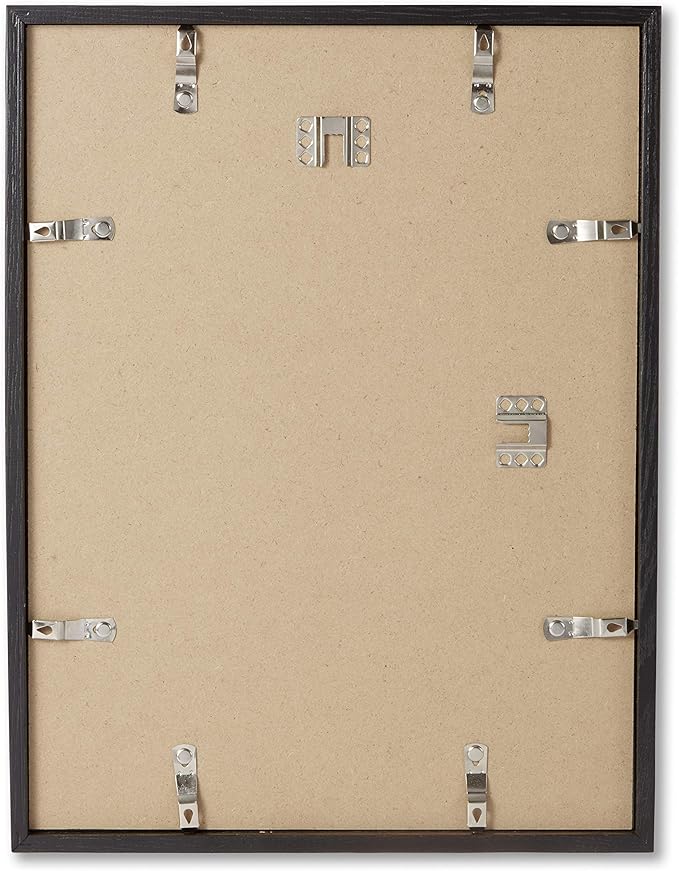 Opposite Wall - 14x18 in - Black Solid Oak Wood Picture Frame - Lightweight, Versatile & Shatterproof - Wall Hanging Poster or Photo Frame - Wall Decor for Office, Gallery & Home