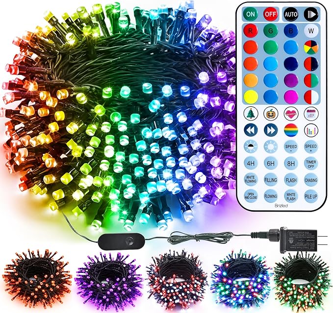 Indoor String Lights 98 FT, 300 LED RGB with Remote and Music Mode