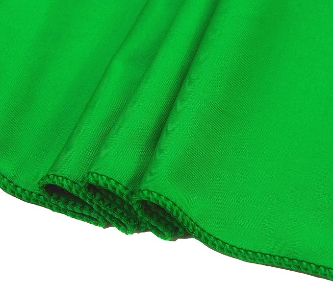 MDS Pack of 75 Spandex Chair Sashes Bows Elastic Stretch Dining Chair Bands Ties Without Slider Buckle Universal fits for Wedding Baby Shower Birthday Party Banquet Event Decoration - Light Green