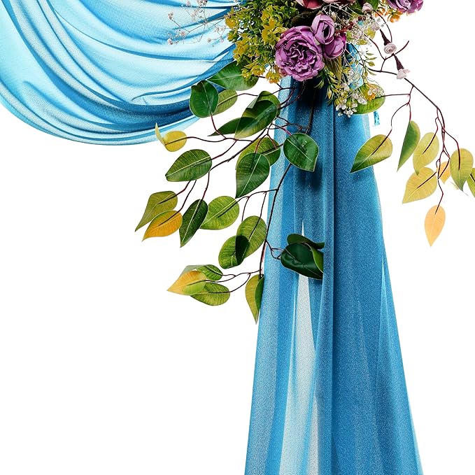 Backdrop Draping Fabric, Dark Teal Chiffon, 30 in x 50 ft