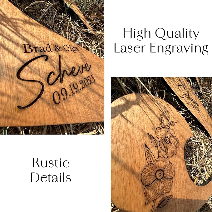 Decorative Wedding Guest Book Sign Plaque in Wood, 12 to 30 Inch Letters