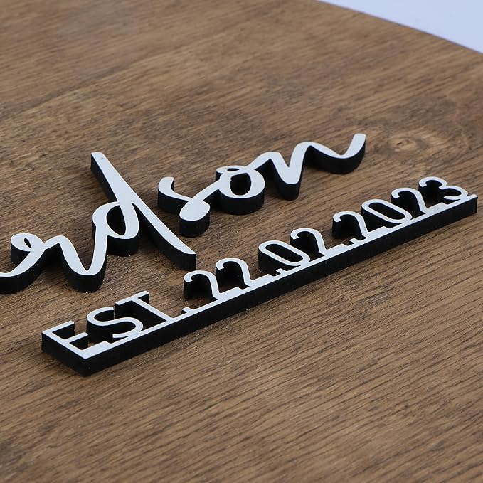 Decorative Sign Plaque, Wedding Guest Book Alternative in Birch Plywood