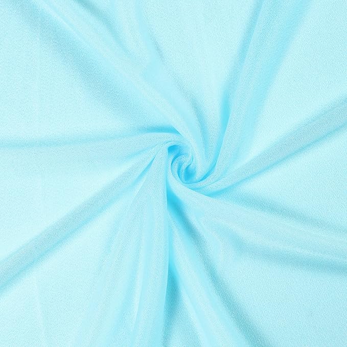 Backdrop Drape Fabric, Teal Sheer Chiffon, 30 in x 40 ft for Wedding Arch