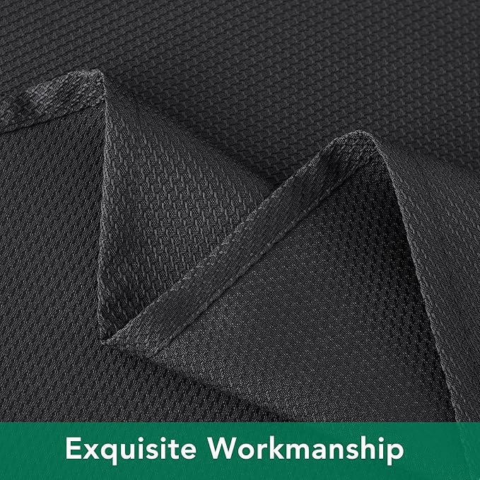 Biscaynebay Textured Fabric Square Tablecloths 60x60 Inch, Black Water Resistant Spill Proof Table Cloth Small Card Folding Table Covers for Dining, Kitchen, Wedding and Parties, Machine Washable