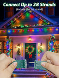 String Lights: 25 ft Multicolor G40 Globe LED, Shatterproof Outdoor