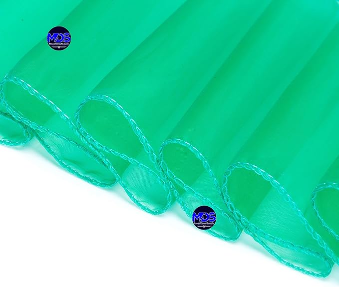 MDS Pack of 75 PCS Organza Chair Sashes Wider Dining Chair Bows Ribbon Tie Back for Wedding Party Birthday Bridal Shower Reception Event Banquet Home Chair Cover Decoration - Green