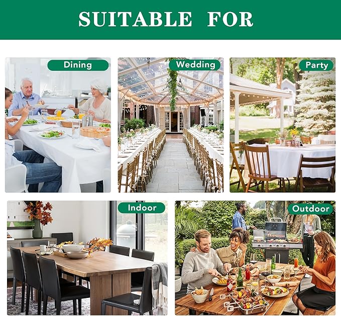 Biscaynebay Textured Fabric Tablecloths 70x120 Inches Rectangular, Brown Water Resistant Tablecloths for Dining, Kitchen, Wedding and Parties etc. Machine Washable