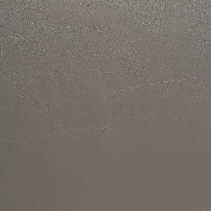 Tablecloth, Round Fitted Vinyl in Grey, 60 x 60 Inch with Elastic Edge