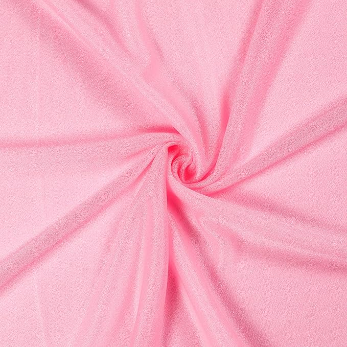 Backdrop Fabric Panel, Coral Sheer Chiffon, 30 In x 40 Ft