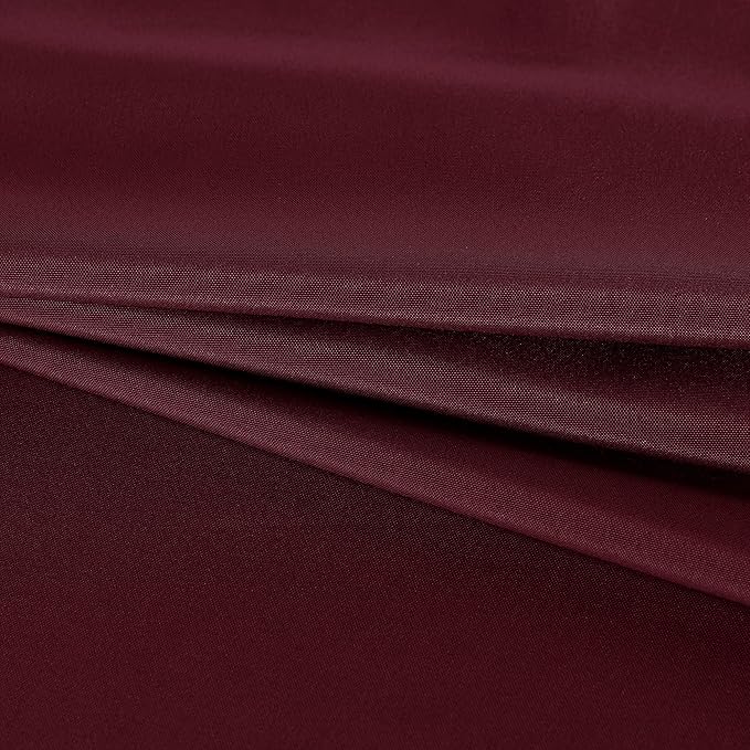 Fitable Rectangle Tablecloth Stain and Wrinkle Resistant Washable Polyester Table Cloth for Buffet Parties and Camping (54x108 inch, Burgundy)