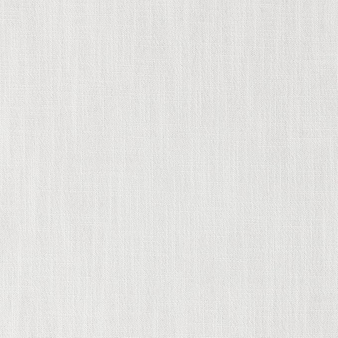 ZeeMart Linen Textured Border Table Runner, 14 x 36 Inch White, Farmhouse Style White Table Runners 36 Inches Long, Easy Care Everyday Polyester Table Runner