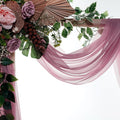 Backdrop Fabric Mauve Sheer Chiffon, 30 Inch x 40 Ft Panel