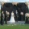 Backdrop Curtains, Black Wrinkle-Free 10 Panels, 5 x 12 Ft Each