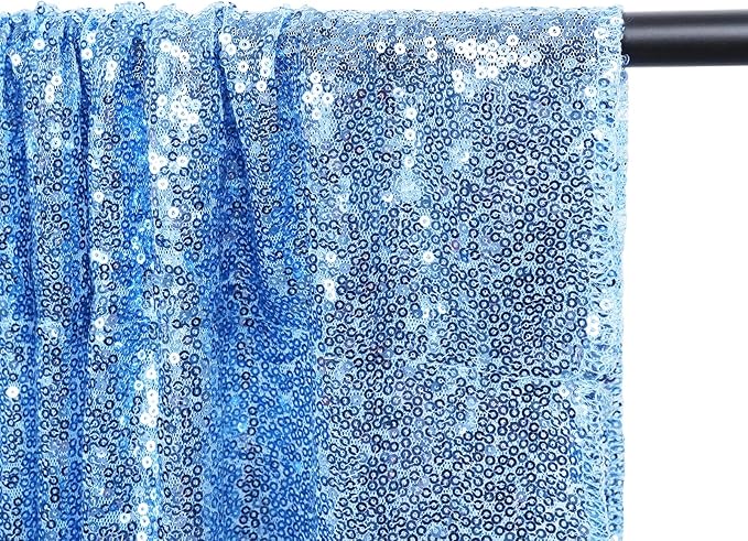 Backdrop Set, Baby Blue Sequin Shimmer, Pack of 2