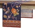 Maison d' Hermine Table Runner 100% Cotton Single Layer Table Runners 48 inches Long for Thanksgiving Christmas Decorations Home Kitchen Dining Party Wedding (Kelim - Infinity, 14.5" x 48")