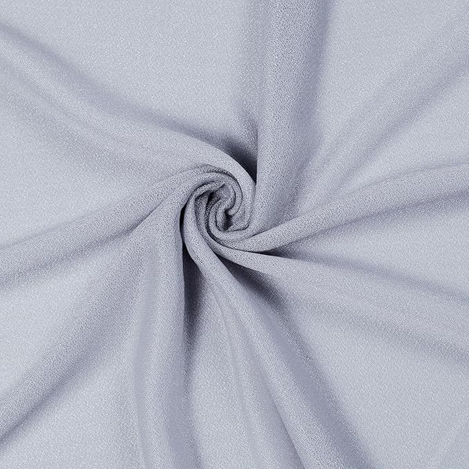 Backgrounds: Cool Grey Sheer Chiffon Drape Fabric, 30 x 40 Ft Panel