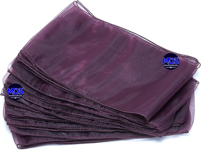 MDS Pack of 300 PCS Organza Chair Sashes Wider Dining Chair Bows Ribbon Tie Back for Wedding Party Birthday Bridal Shower Reception Event Banquet Home Chair Cover Decoration - Plum