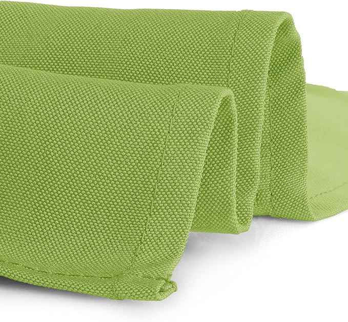 Gee Di Moda Rectangle Tablecloth - 90 x 132 Inch Apple Green Table Cloth for 6 Foot Table with Floor-Length Drop - Heavy Duty Washable Fabric - 6 Ft Buffet Table, Holiday Party, Wedding & Baby Shower