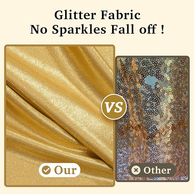 30ftx10ft Gold Backdrop Curtain for Parties, Wrinkle Free Glitter Photo Backdrop Drapes 6 Panels 5x10FT Shimmer Back Drop Cloth for Wedding Birthday Christmas Photography Background