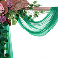 Backdrop Fabric, Emerald Sheer Chiffon Drape, 30 In x 40 Ft Panel