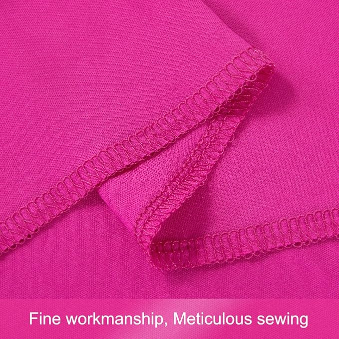 Hot Pink Backdrop Curtains, 10 Panels 5 x 12 ft Wrinkle-Free