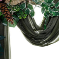 Olive Sheer Chiffon Backdrop Drape, 30 in x 40 ft Glitter Panel