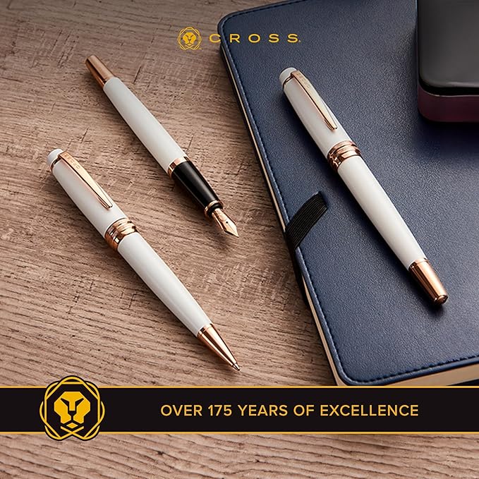 Cross Bailey Refillable Ballpoint Pen Presented in a Premium Gift Box - Medium Point, Black Ink, Blue