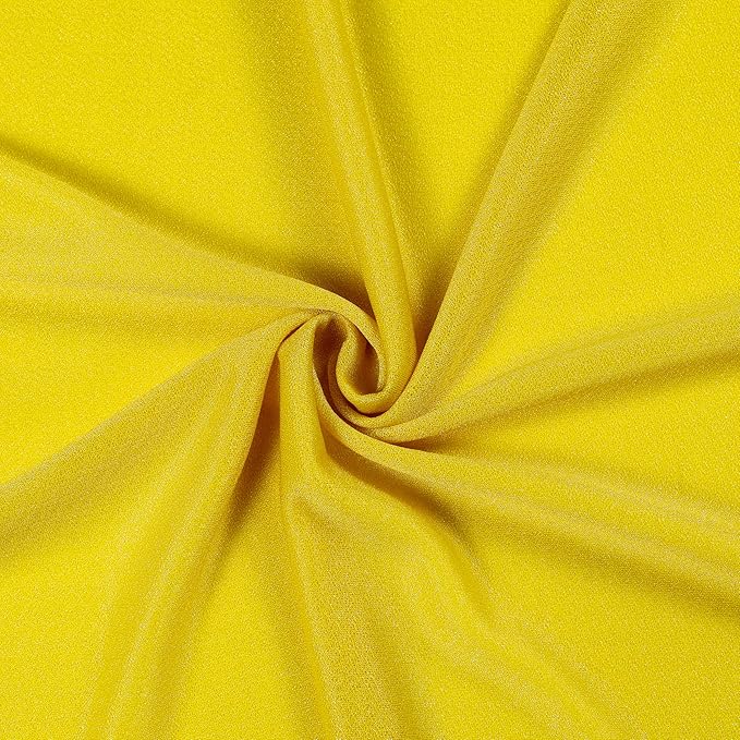 Backdrop Fabric Panel Yellow Sheer Chiffon, 30 In x 40 Ft