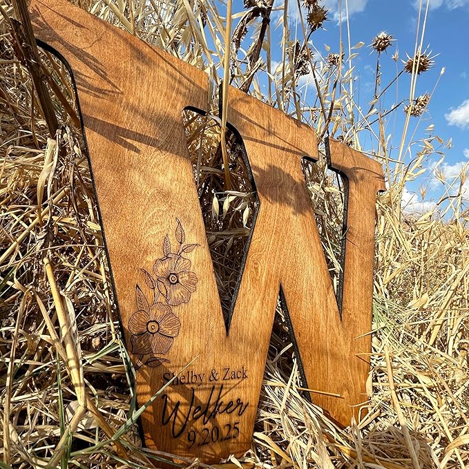 Decorative Sign Plaque, Wedding Guest Book Alternative in Birch Plywood