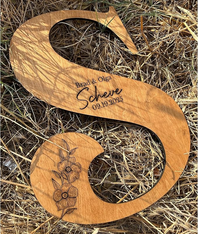 Decorative Sign Plaque, Wedding Guest Book Alternative in Birch Plywood