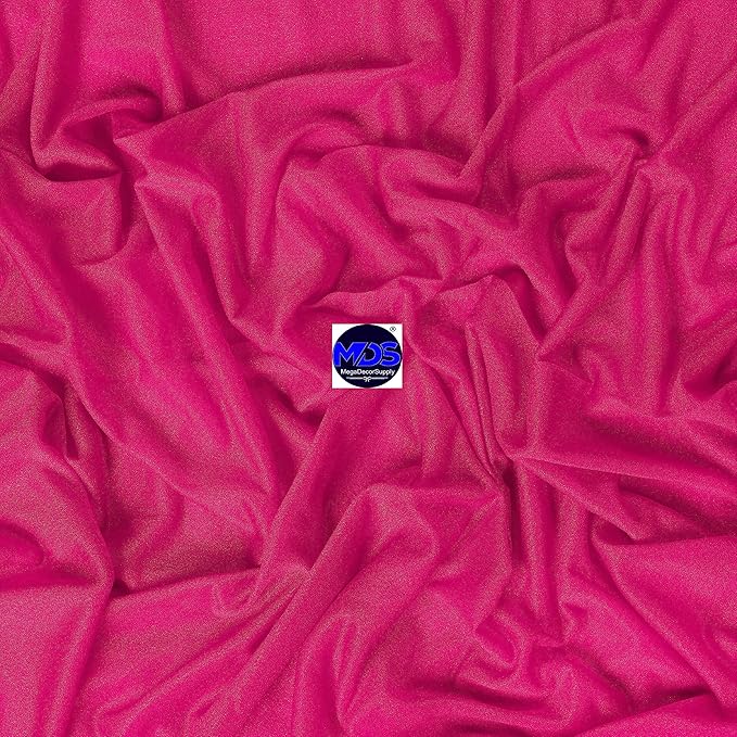 MDS Halloween Chiffon Draping Fabric - 2 Panel, 30" Wide x 30ft Long - Sheer Spooky Arbor & Canopy Drapery for Haunted House Backdrops, Party Ceilings, DIY Costumes & Themed Events - Hot Pink