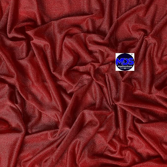 MDS Halloween Chiffon Draping Fabric - 1 Panel, 30" Wide x 100ft Long - Sheer Spooky Arbor & Canopy Drapery for Haunted House Backdrops, Party Ceilings, DIY Costumes & Themed Events - Apple Red