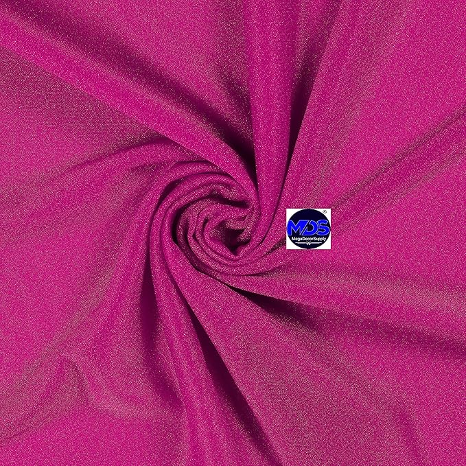 MDS Halloween Chiffon Draping Fabric - 2 Panel, 30" Wide x 75ft Long - Sheer Spooky Arbor & Canopy Drapery for Haunted House Backdrops, Party Ceilings, DIY Costumes & Themed Events - Magenta