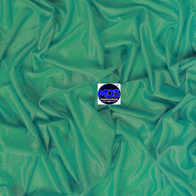 MDS Halloween Chiffon Draping Fabric - 2 Panel, 30" Wide x 30ft Long - Sheer Spooky Arbor & Canopy Drapery for Haunted House Backdrops, Party Ceilings, DIY Costumes & Themed Events - Emerald Green