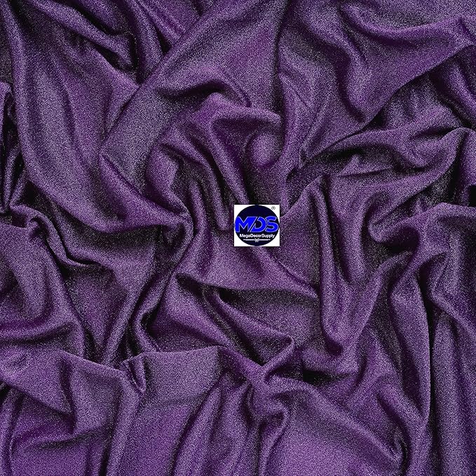 MDS Halloween Chiffon Draping Fabric - 1 Panel, 30" Wide x 50ft Long - Sheer Spooky Arbor & Canopy Drapery for Haunted House Backdrops, Party Ceilings, DIY Costumes & Themed Events - Cadbury Purple