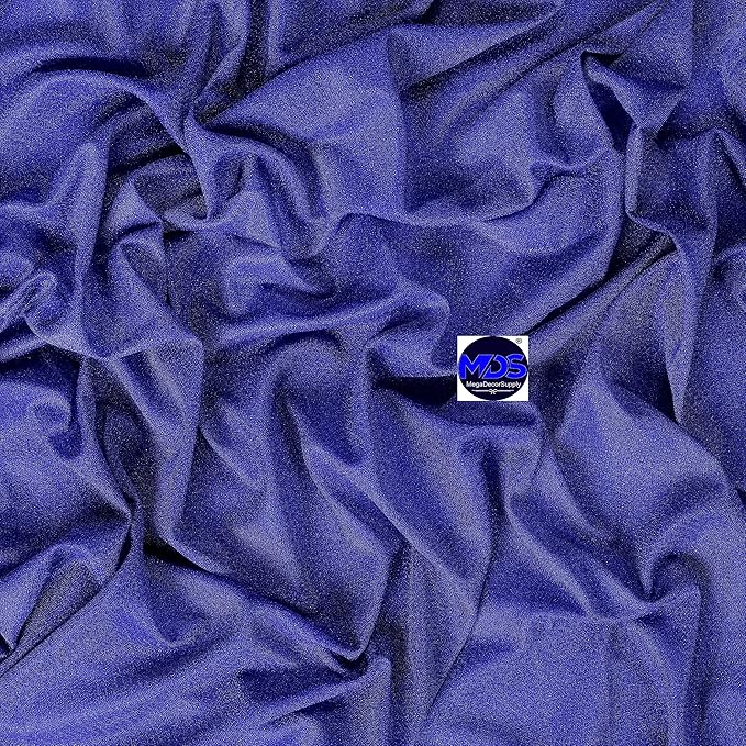 MDS Halloween Chiffon Draping Fabric - 2 Panel, 30" Wide x 30ft Long - Sheer Spooky Arbor & Canopy Drapery for Haunted House Backdrops, Party Ceilings, DIY Costumes & Themed Events - Royal Blue