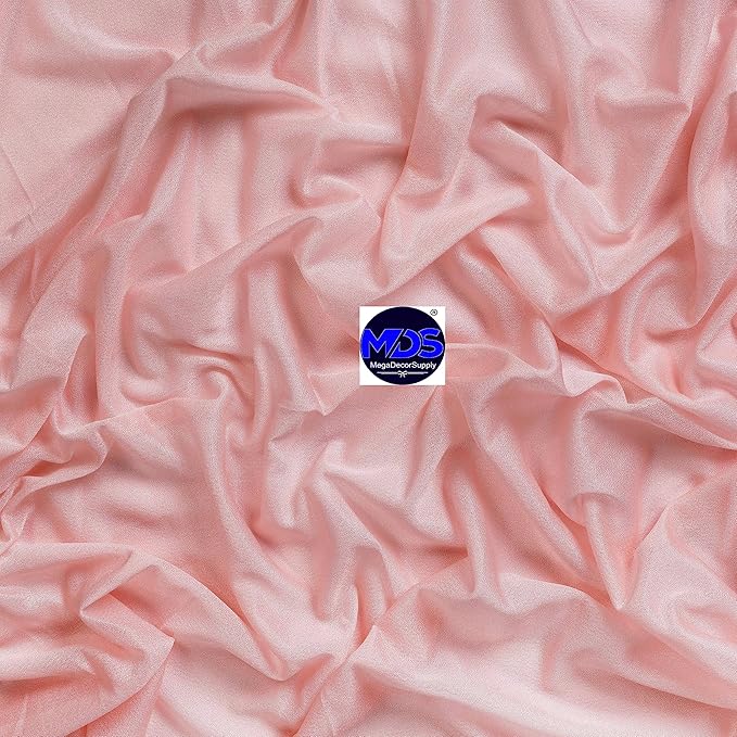 MDS Halloween Chiffon Draping Fabric - 2 Panel, 30" Wide x 40ft Long - Sheer Spooky Arbor & Canopy Drapery for Haunted House Backdrops, Party Ceilings, DIY Costumes & Themed Events - Dusty Rose