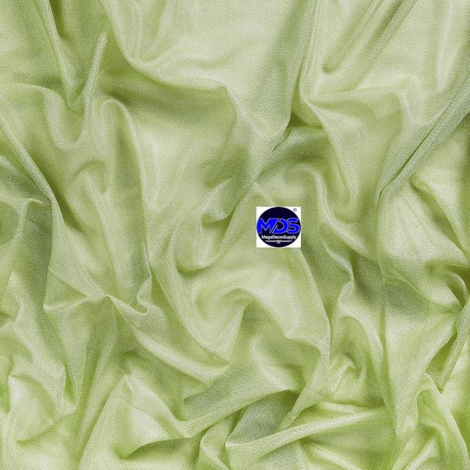 MDS Halloween Chiffon Draping Fabric - 1 Panel, 30" Wide x 40ft Long - Sheer Spooky Arbor & Canopy Drapery for Haunted House Backdrops, Party Ceilings, DIY Costumes & Themed Events - Sage Green