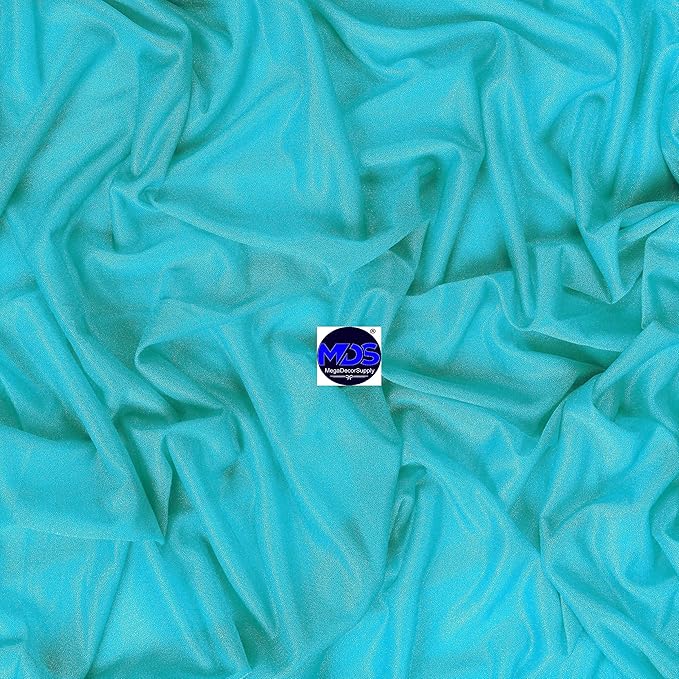 MDS Halloween Chiffon Draping Fabric - 2 Panel, 30" Wide x 100ft Long - Sheer Spooky Arbor & Canopy Drapery for Haunted House Backdrops, Party Ceilings, DIY Costumes & Themed Events - Peacock Blue