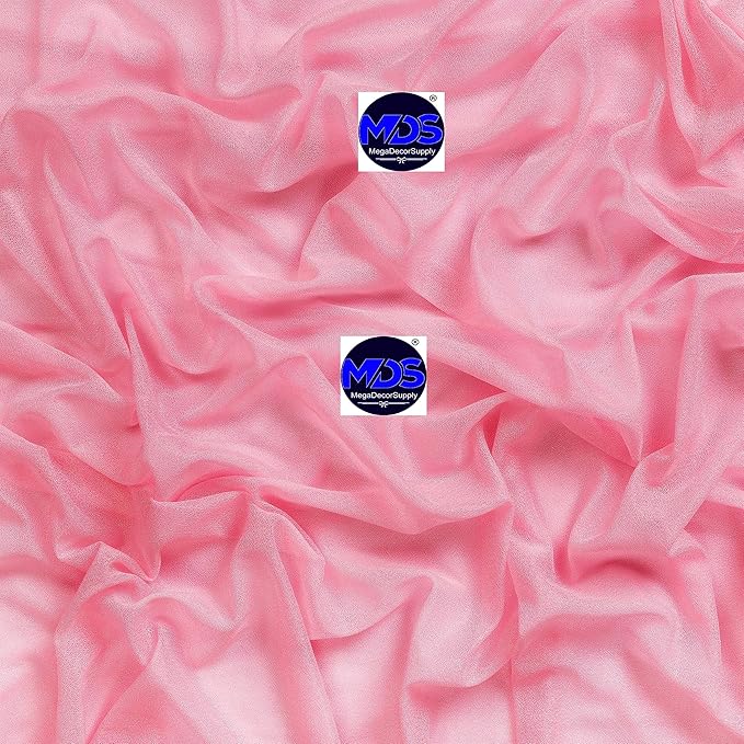 MDS Halloween Chiffon Draping Fabric - 1 Panel, 30" Wide x 40ft Long - Sheer Spooky Arbor & Canopy Drapery for Haunted House Backdrops, Party Ceilings, DIY Costumes & Themed Events - Coral
