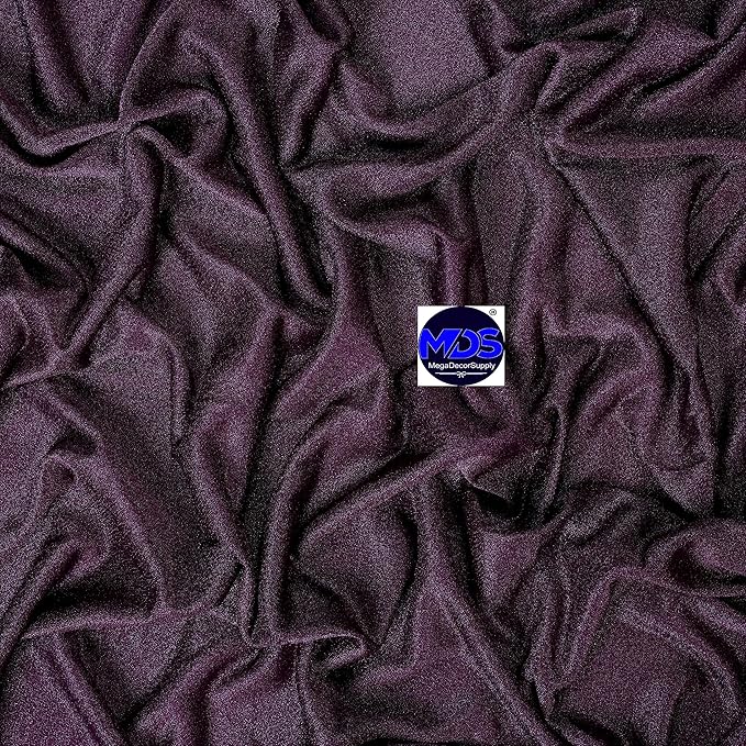MDS Halloween Chiffon Draping Fabric - 1 Panel, 30" Wide x 20ft Long - Sheer Spooky Arbor & Canopy Drapery for Haunted House Backdrops, Party Ceilings, DIY Costumes & Themed Events - Eggplant