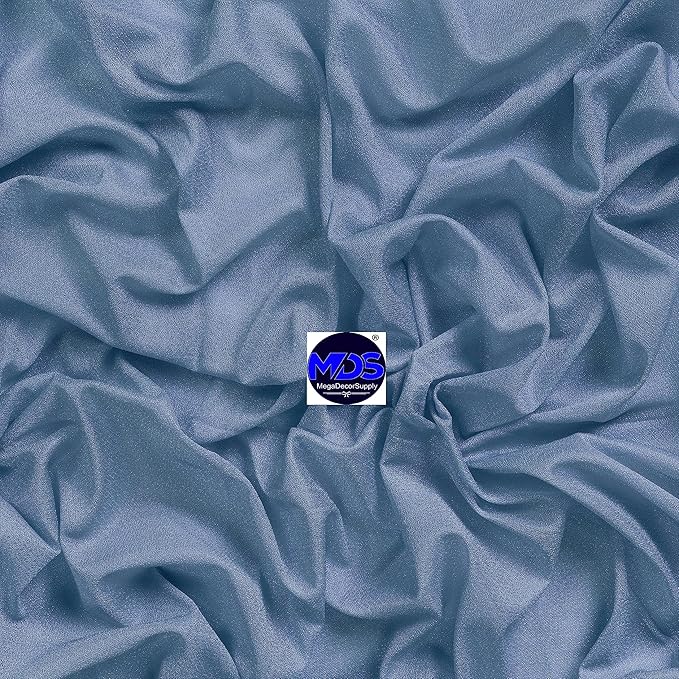 MDS Halloween Chiffon Draping Fabric - 1 Panel, 30" Wide x 50ft Long - Sheer Spooky Arbor & Canopy Drapery for Haunted House Backdrops, Party Ceilings, DIY Costumes & Themed Events - Dusty Blue